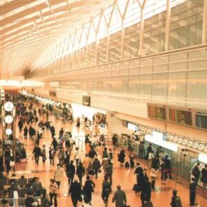 空港にて
