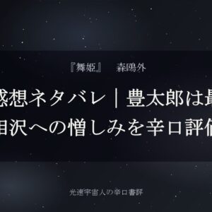 舞姫の感想ネタバレ｜豊太郎は最低か？相沢への憎しみを辛口評価